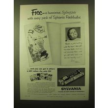 1958 Sylvania Blue Dot Flashbulbs Ad - SylvaNote