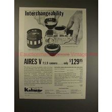 1959 Aires V f:1.9 Camera Ad - Interchangeability!!