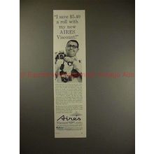 1959 Aires Viscount Camera Ad - I Save $5.40 a Roll!!