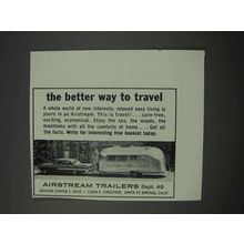 1959 Airstream Trailer Ad - Better Way to Travel