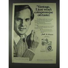 1978 Vantage Cigarettes Ad - I Won't Compromise