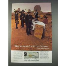 1982 Citicorp Travelers Checks Ad - Traded With Navajos