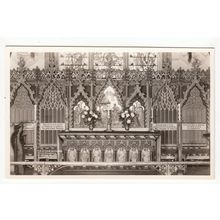 Altar & Reredos Town Church St Peter Port Guernsey RP Postcard Norman Grut