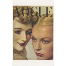 1945 WW2 Beauty Long Eyelashes Mascara Make Up Magazine Postcard