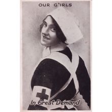 Our Red Cross Nurse Girls In Great Demand Antique Postcard