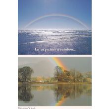 Let Us Picture A Rainbow End 2x Postcard s