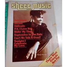 SHEET MUSIC MAGAZINE april/may 1986 standard piano/guitar edition good