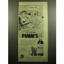 1957 Pimm's Cup No. 1 Advertisement - Everyone knows the world is round