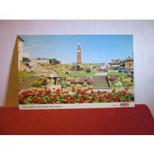 GARDENS & WISHING WELL, SEATON, Devon unused postcard by E T W Dennis =