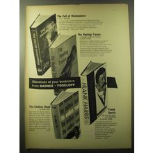 1960 Barnes Yoseloff Books Ad - The Cult of Shakespeare by F.E. Halliday