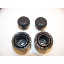 1970 PLYMOUTH CUDA DODGE CHALLENGER RADIO KNOBS / BEZELS OEM 71 72 73 74