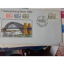 Australia national stamp week 1982 first day cover hobart postmark