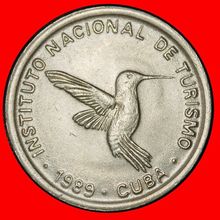 Ⰶ PALMTREE (1981-1989): CUBA ★ 10 CENTAVOS 1989 INTUR! BIRD★LOW START★NO RESERVE