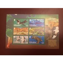 ICOLLECTZONE Gibraltar 2013 Endangered Species Sheet VF NH wildlife