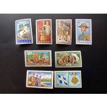 ICOLLECTZONE Greece 669-676 Boy Scouts VF NH