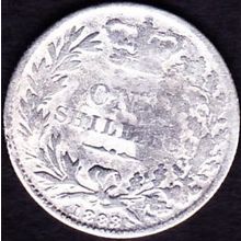 1883 Great Britain 1 Shilling Silver Coin