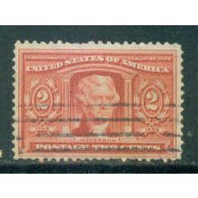 Used 324 2c Thomas Jefferson Barely Clears C2534