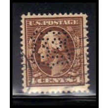 Used 377 4c George Washington Very Fine Nice Perf Initials K3700