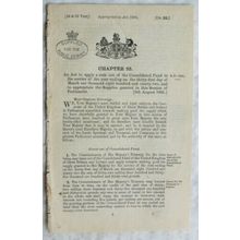 1891 Act of Parliament: consolidated fund
