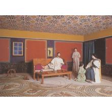 Mosaic Floor Roman Dining Room Rome Four Seasons Cirencester Gloucester Postcard