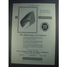 1927 Westvaco Counters Ad - The Importance Of