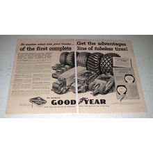 1956 Goodyear 3-T Cord Tires Ad - Get the Advantages