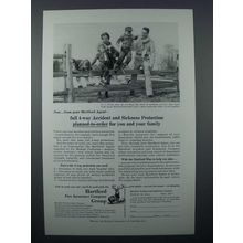 1957 Hartford Insurance Ad - Accident and Sickness