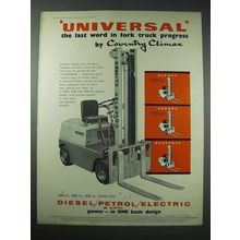 1958 Coventry Climax Universal Forklift Ad - Progress