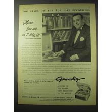 1958 Grundig Tape Recorder Ad - Eric Robinson