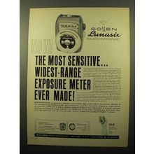 1961 Gossen Lunasix Electronic Meter Ad - Sensitive