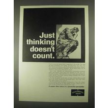 1967 Hammermill Bond Paper Ad - Just Thinking