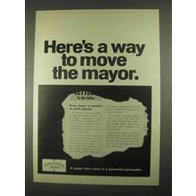 1967 Hammermill Bond Paper Ad - Move The Mayor
