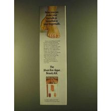 1980 Jovan Toe-Tique Beauty Kit Ad - As Beautiful