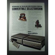 1981 RCA Selectavision VCR Ad - Convertible