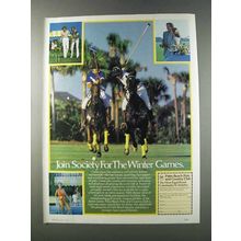 1981 Palm Beach Polo and Country Club Ad - Winter Games