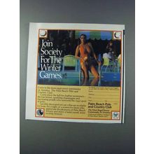 1981 Palm Beach Polo and Country Club Ad - Join Society