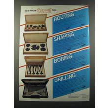 1986 Freud Bit Sets Ad - Router, Shaping, Forstner