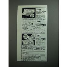 1989 Walter Drake Ad - 1000 return address labels $1.49