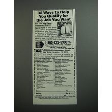 1989 International Correspondence Schools Ad - 32 ways to help you qualify