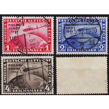 GERMANY REICH [1931] MiNr 0456-58 ( O/used ) [01] Flugzeug