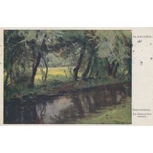 Kalvoda Czech Painting Au Dessus Des Marais Old WW1 Postcard