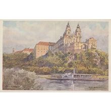 Austrian Ferry Rup Schmidt Antique Ship Painting Postcard