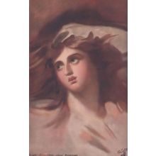 Lady Hamilton After George Romney Nelson Rare Oilette Painting Postcard