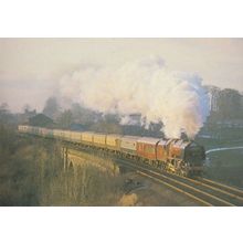 LM&S Train no 46229 Duchess Of Hamilton Longmarton Viaduct Postcard