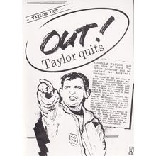 Graham Taylor Resigns as England Football Manager Headlines Postcard