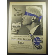 1956 Pabst Blue Ribbon Beer Advertisement