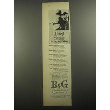 1956 B&G Barton & Guestier Wine Ad - A brief Guide to French Wines