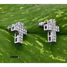 Cross Rhinetone Earrings - ER-JVSE9371