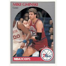 1990-91 Hoops Mike Gminski basketball card #228 - 76ers