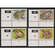 Venda Frogs 4v Corners 1982 MNH SG#67-70